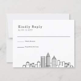 Tampa, Florida Bröllop | Stylized Skyline OSA