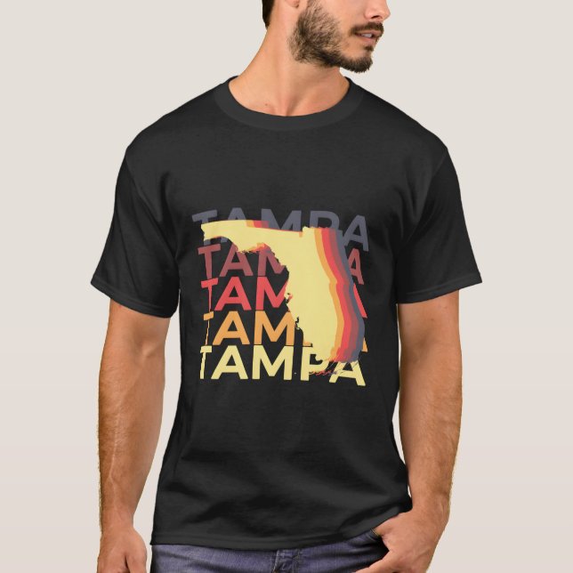 Tampa Florida Fire Repeat Fl Souvenirs T Shirt (Framsida)