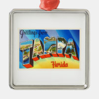 Tampa Florida FL gammal vintage resorsouvenir