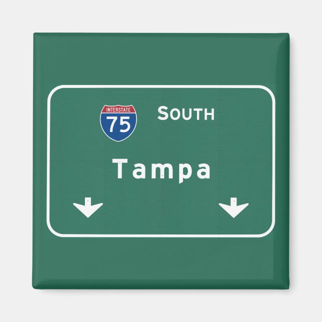 Tampa Florida fl Interstate Highway Freeway : Magnet (Framsidan)