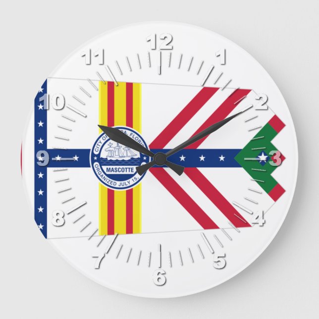 Tampa (Florida) flagga Stor klocka (Framsida)