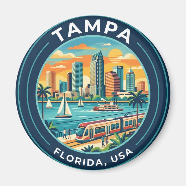Tampa, Florida Florida Magnet (Framsidan)