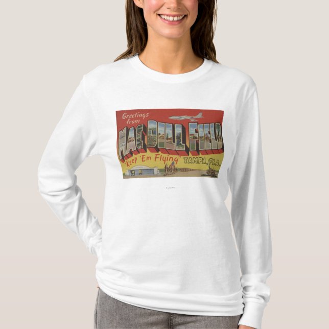 Tampa Florida - hälsningar från Mac-Dillfält Tee Shirt (Framsida)