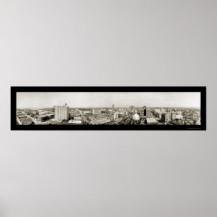 Tampa Florida horisontfoto 1921 Poster