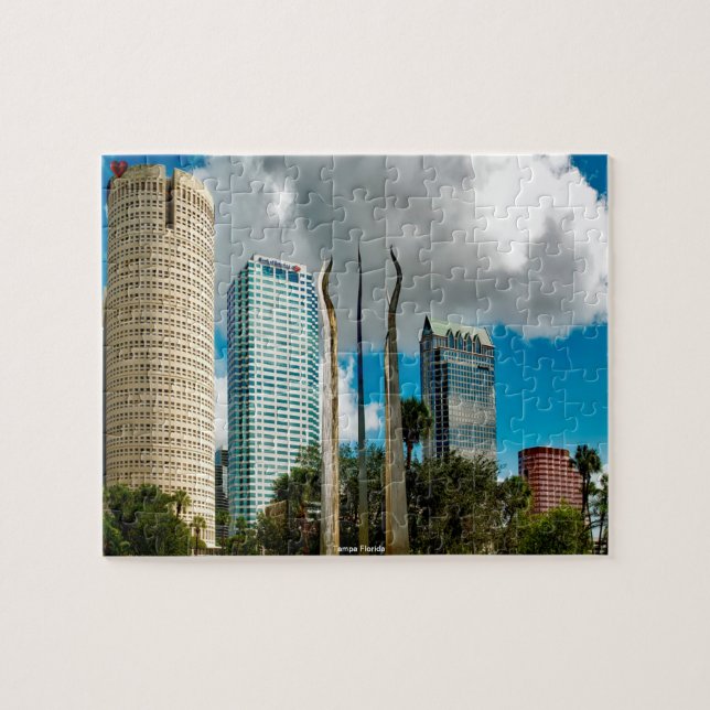 Tampa Florida Jigszle Puzzle Pussel (Horisontell)