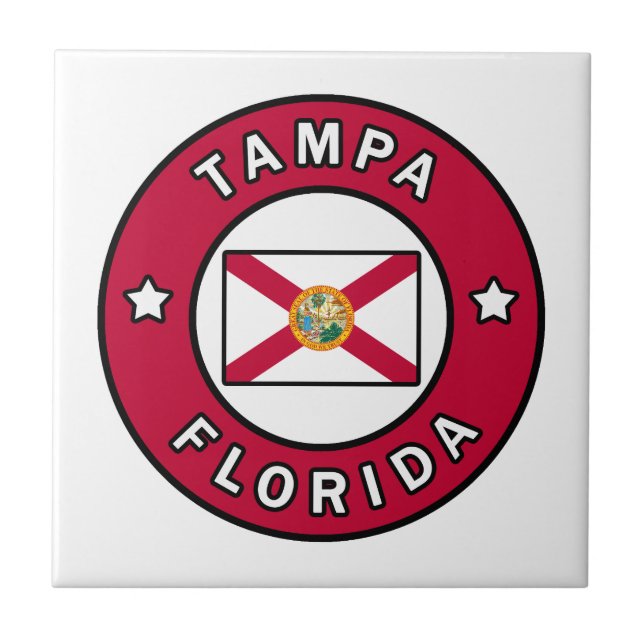Tampa Florida Kakelplatta (Framsidan)