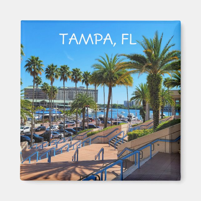 Tampa, Florida-kylskåp Magnet (Framsidan)