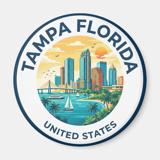 Tampa Florida Magnet (Framsidan)