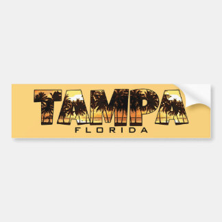 Tampa Florida palmträdbildekal Bildekal