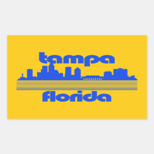 Tampa Florida Rektangulärt Klistermärke