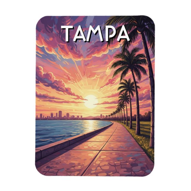 Tampa Florida Resor Magnet (Vertikal)