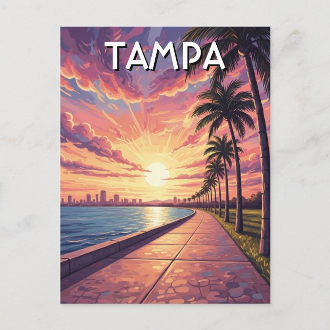 Tampa Florida Resor Vykort (Framsida)
