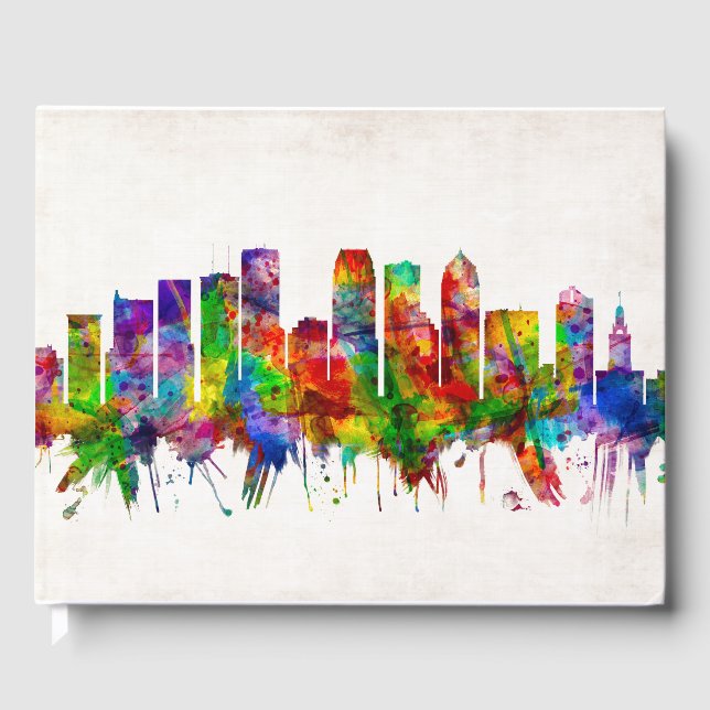 Tampa Florida Skyline Gästböcker (Framsida)