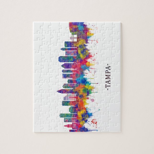 Tampa Florida Skyline Pussel (Vertikal)