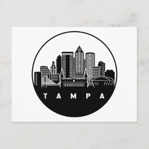 Tampa Florida Skyline Vykort