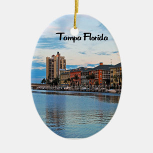 Tampa Florida strand Julgransprydnad Keramik