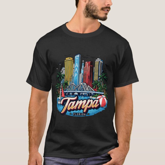 Tampa Florida T Shirt (Framsida)