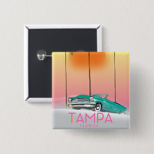 Tampa Florida Vintage resemotiv affisch Knapp