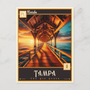 Tampa, Florida VINTAGE Vykort