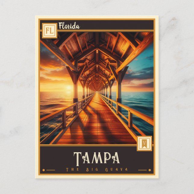 Tampa, Florida | VINTAGE Vykort (Framsida)