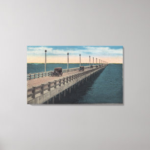 Tampa FloridaView av Gandy BridgeTampa, FL Canvastryck