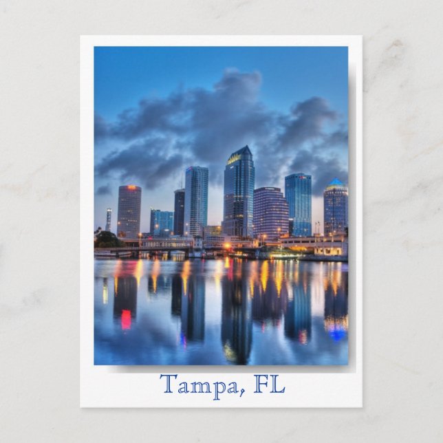 Tampa i staden Florida USA vykort (Framsida)