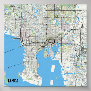 Tampa karta poster