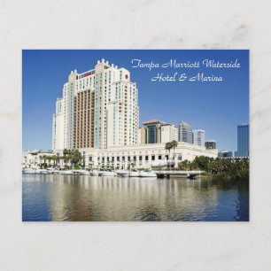 Tampa, Marriott, Waterside, Hotel & Marina Vykort