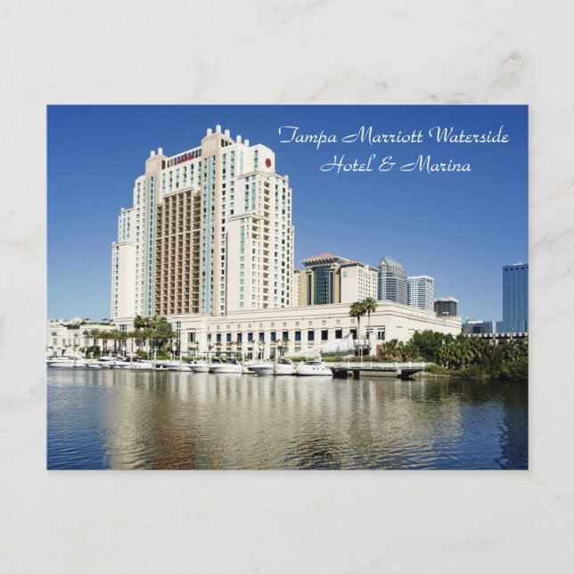 Tampa, Marriott, Waterside, Hotel & Marina Vykort (Framsida)