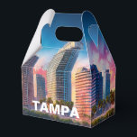 Tampa Skyline Abstrakt Art Presentaskar<br><div class="desc">Lägg till en modern beröring till evenemanget med den här förmånslådan som innehåller abstrakt Tampa-skylinekonst. Perfekt för bröllop,  party eller företagsgåvor.</div>