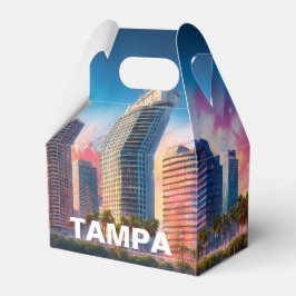 Tampa Skyline Abstrakt Art Presentaskar