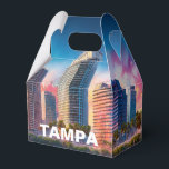 Tampa Skyline Abstrakt Konst Presentaskar<br><div class="desc">Ge din tillställning en modern touch med denna presentförpackning som har abstrakt Tampa-skyline konst. Perfekt för bröllop,  fester eller företagspresenter.</div>