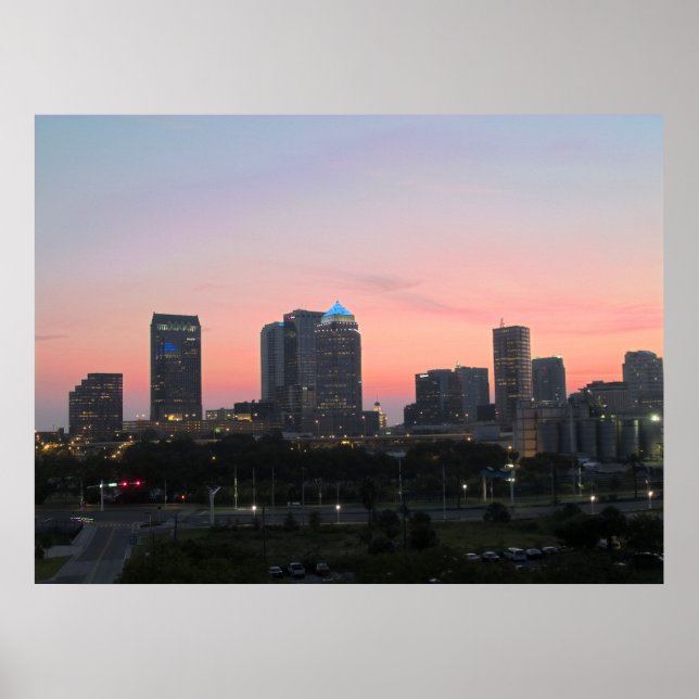 Tampa Skyline Poster (Framsidan)