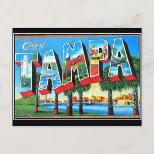 Tampa stad Vintage vykort