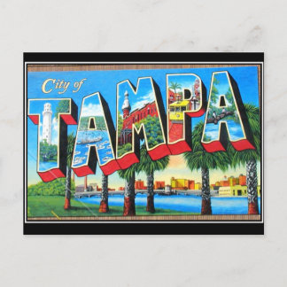 Tampa stad Vintage vykort