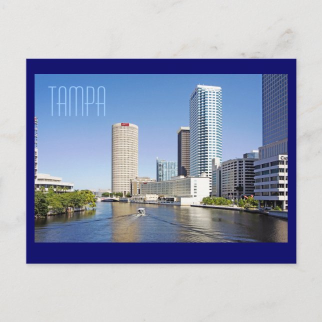 Tampa, staden vid Bukt Vykort (Framsida)