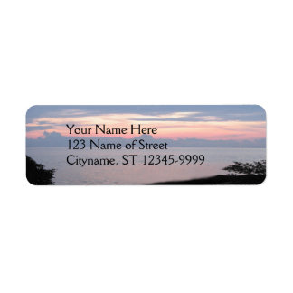 Tampa Sunset Returadress Etikett