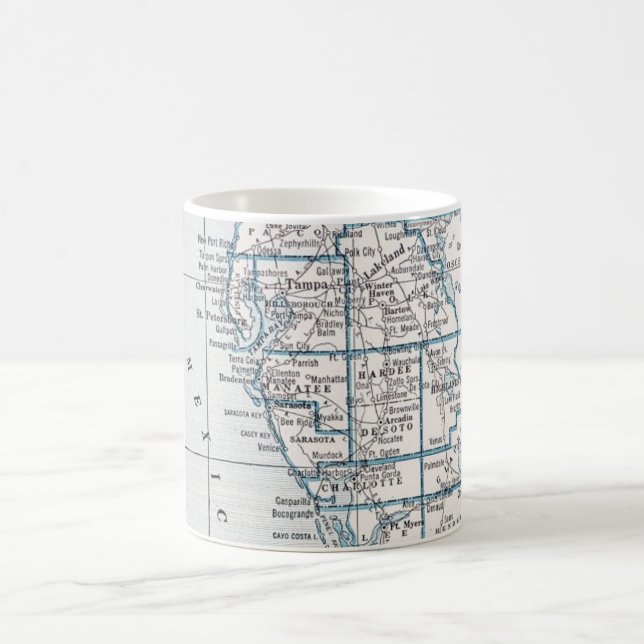 Tampa till Ft. Myers-mugg Kaffemugg (Center)