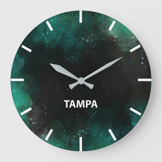 Tampa Time Zon Newsroom Wall Stor Klocka (Framsida)