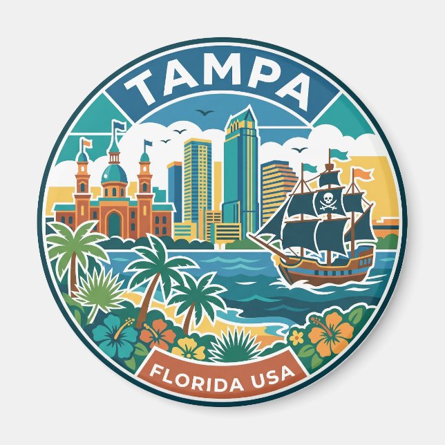 Tampa USA Magnet (Framsidan)