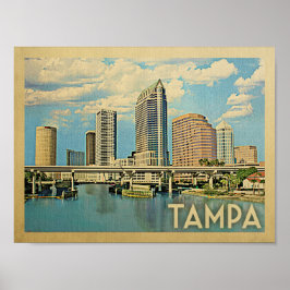 Tampa Vintage resor Poster