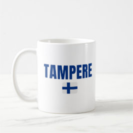 TAMPERE Finland Flagga Kaffemugg
