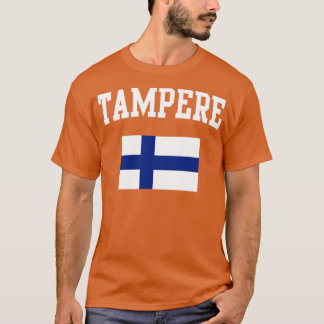 Tampere Finland Flagga T Shirt