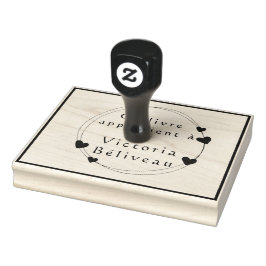 Tampon Encreur Grand logo personnalisé sur mesure Stämpel