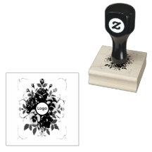 Tampon Encreur Personnalisé "Couronne Botanique"