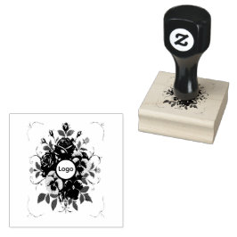 Tampon Encreur Personnalisé "Couronne Botanique" Stämpel