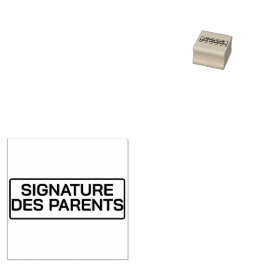 Tampon pour enseignant Signature des Parents Stämpel