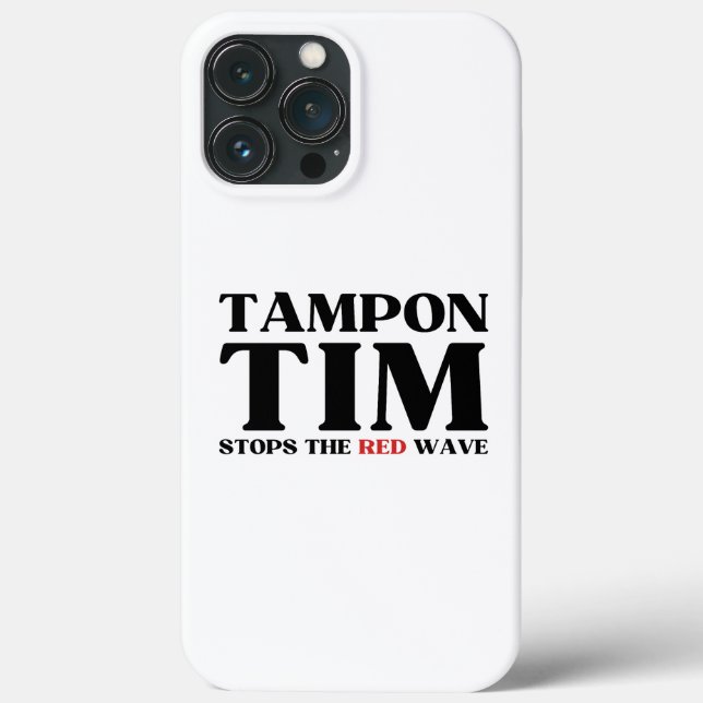 Tampon Tim kommer att stoppa Red Wave-Tim Walz 202 (Baksida)