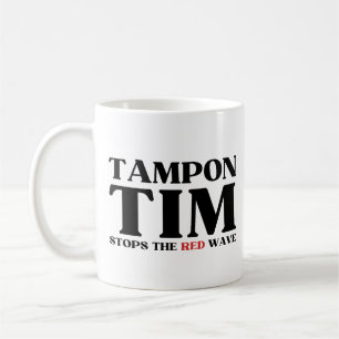 Tampon Tim kommer att stoppa Red Wave-Tim Walz 202 Kaffemugg