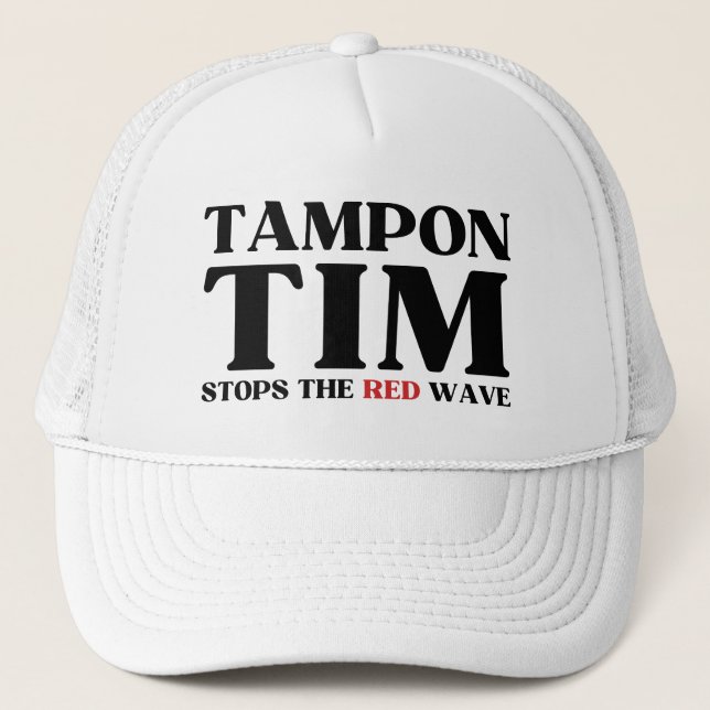 Tampon Tim kommer att stoppa Red Wave-Tim Walz 202 Keps (Framsida)